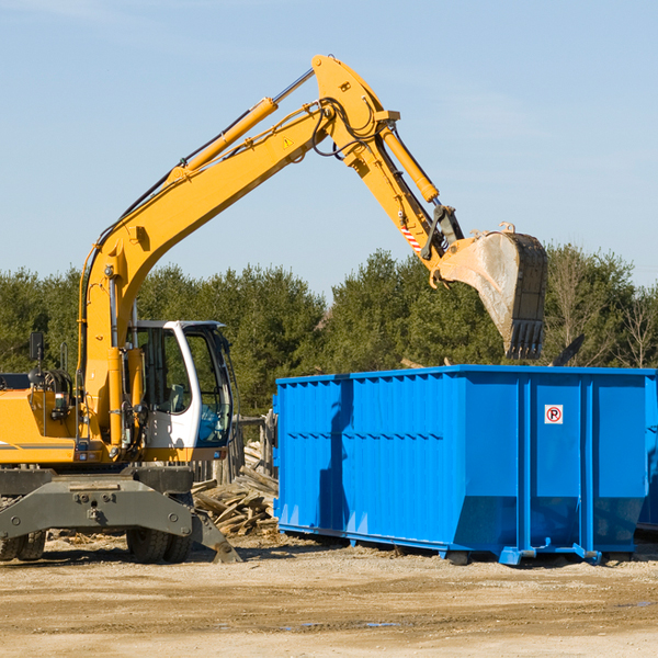 are there any restrictions on where a residential dumpster can be placed in Camak GA